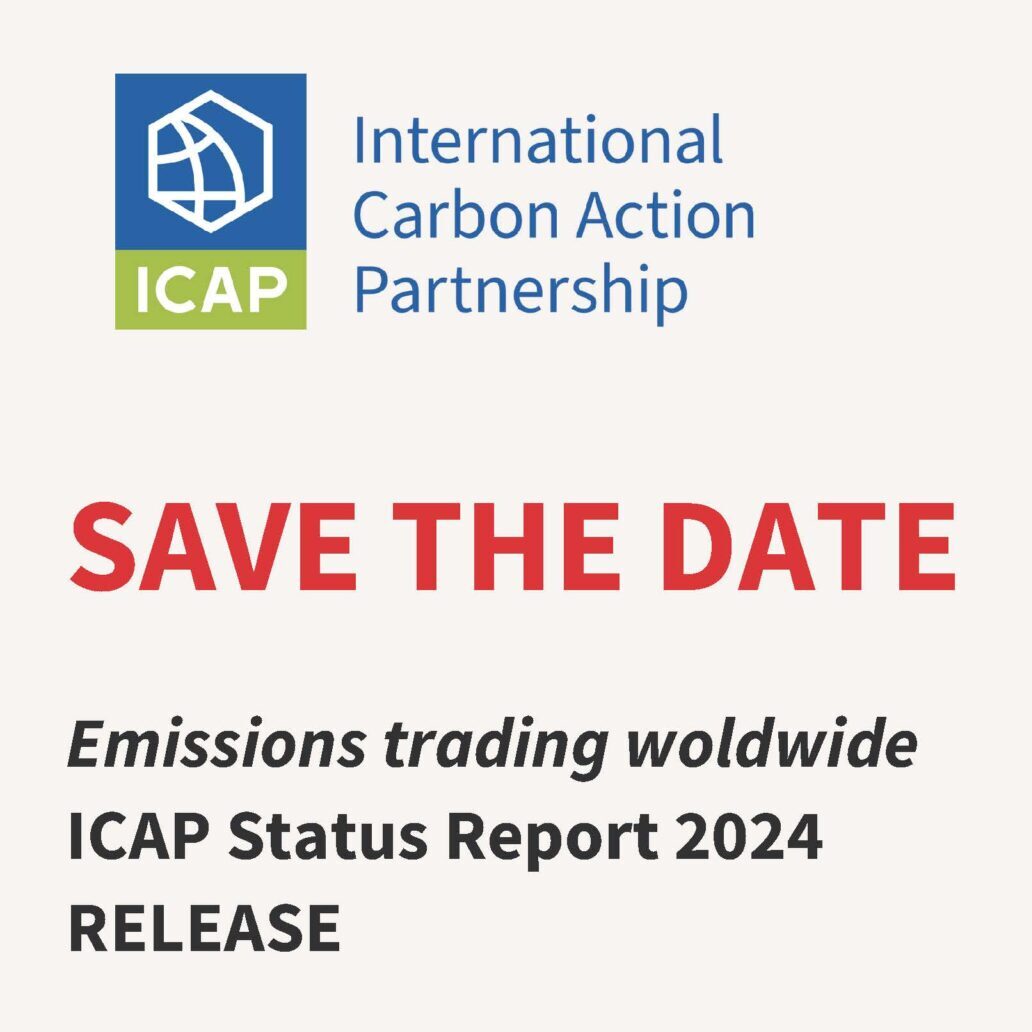 New ICAP Status Report 2024 on Emissions Trading Worldwide – launching April 10 and 11